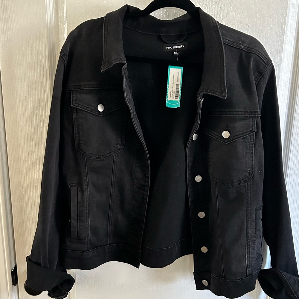 Prosperity black Jean jacket size XXL